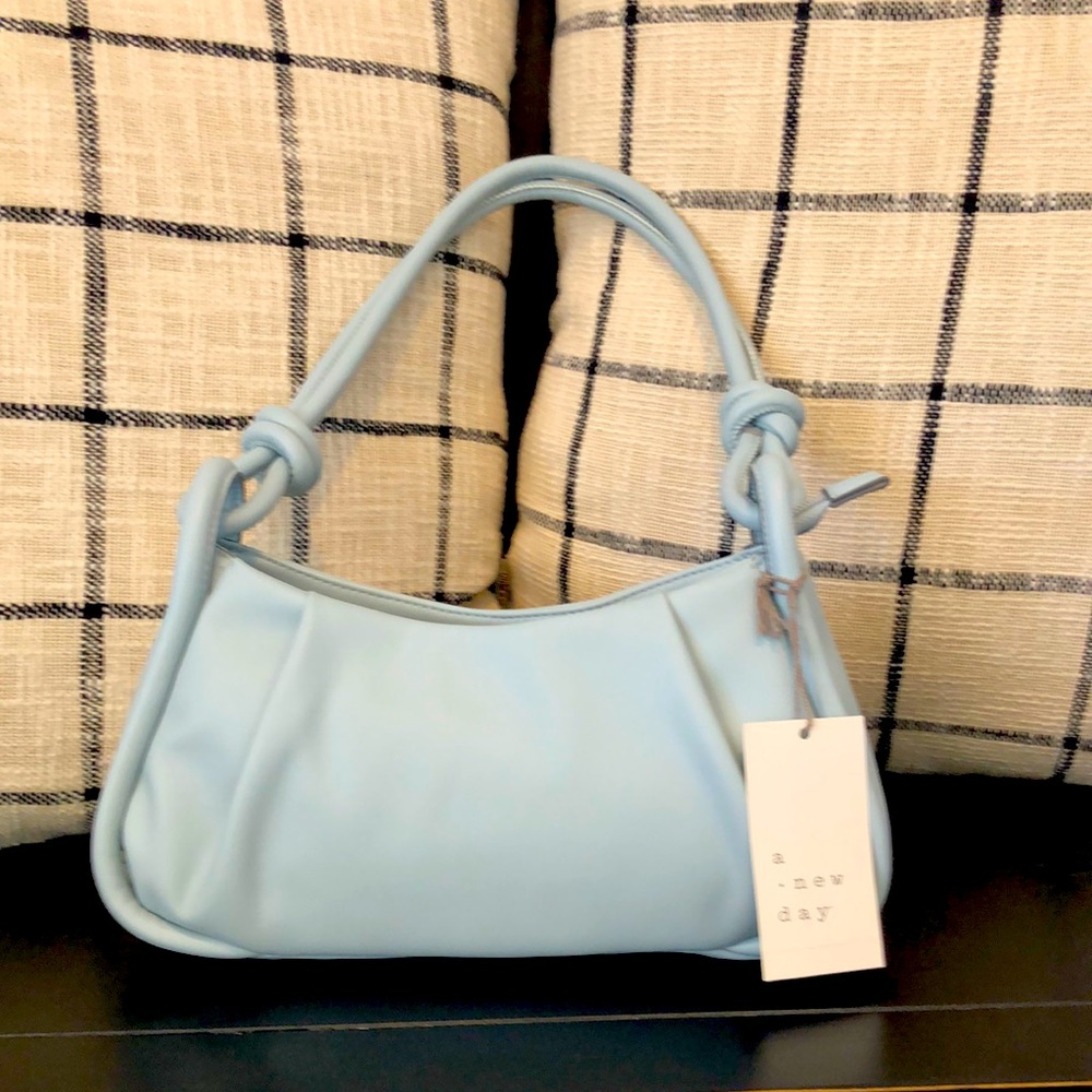 Small Satchel in pastel blue